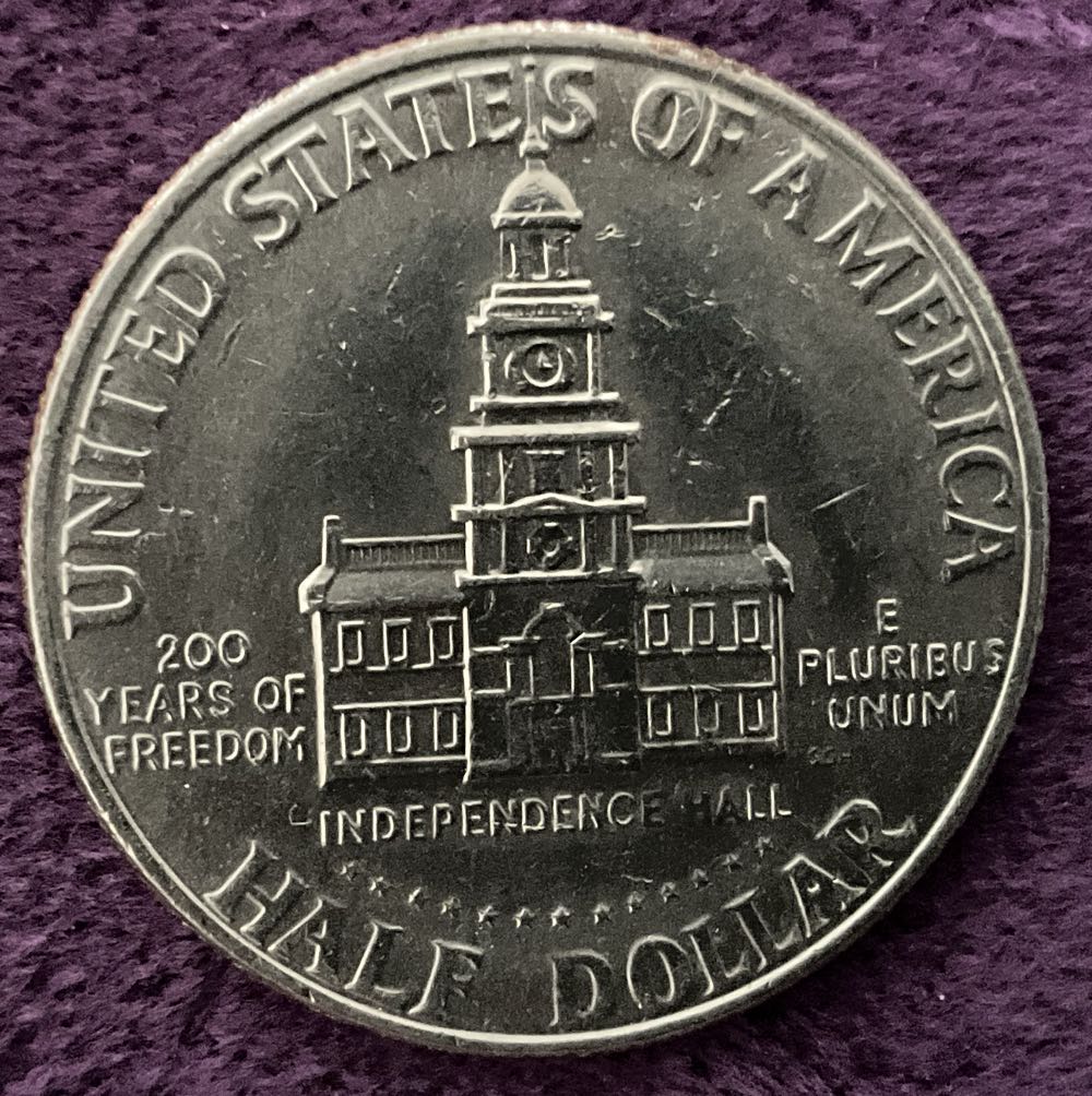 Half Dollar JFK 1976 D Bi-Centennial 6  coin collectible - Main Image 4