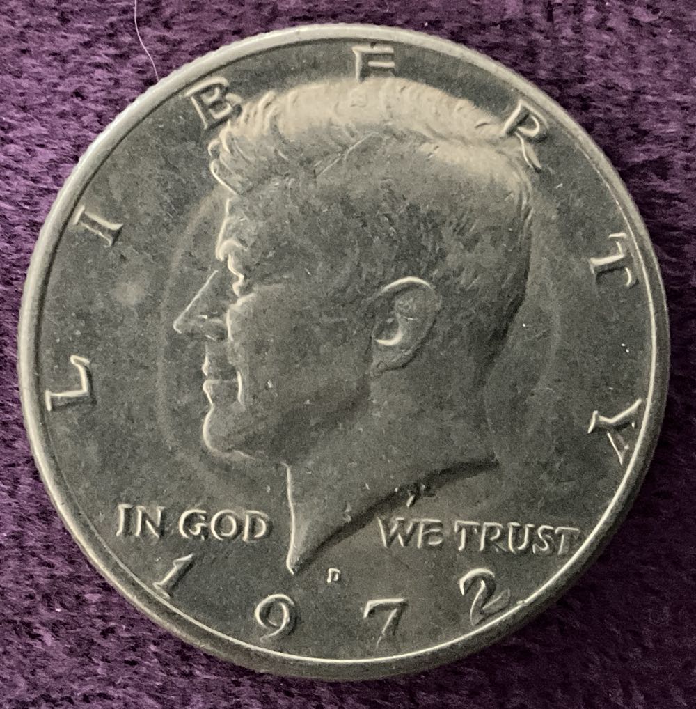 Half Dollar JFK 1972 D 1  coin collectible - Main Image 3
