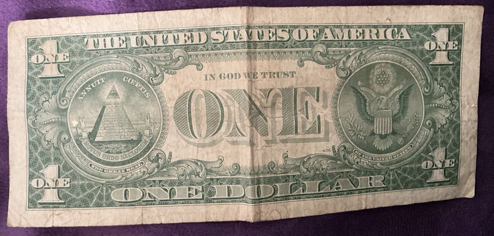 One Dollar Bill 1957 A Silver Certificate  coin collectible - Main Image 2