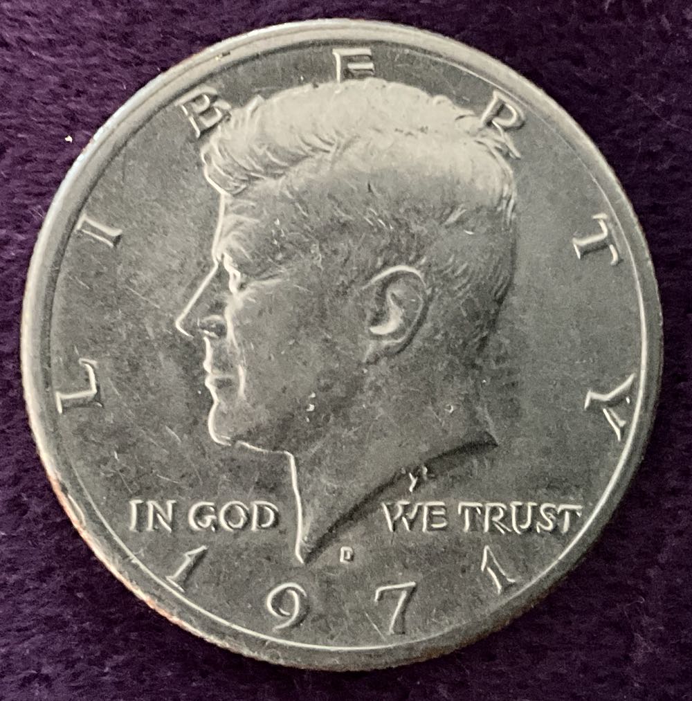 Half Dollar JFK 1971 D 1  coin collectible - Main Image 3