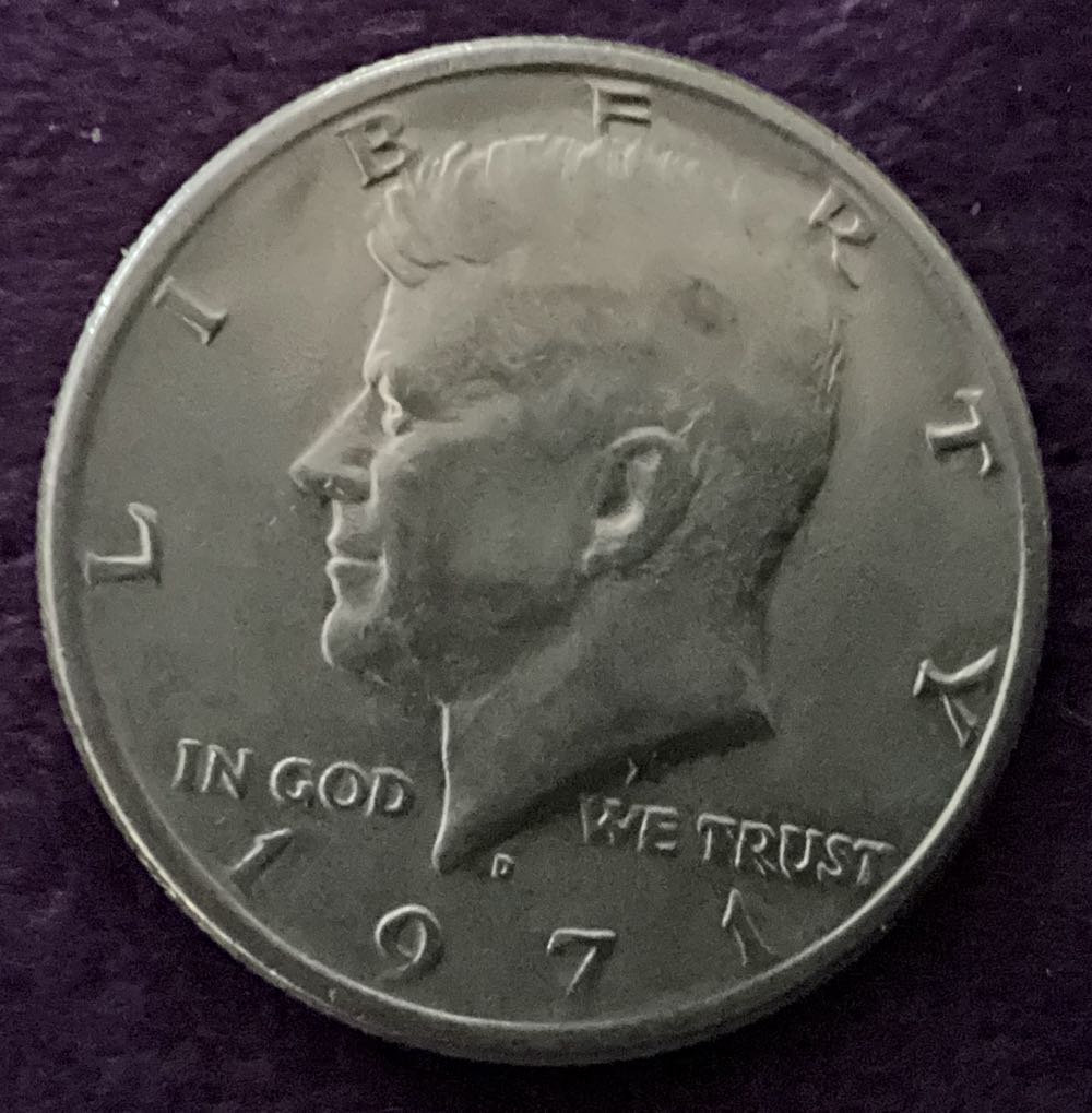 Half Dollar JFK 1971 D 4  coin collectible - Main Image 3