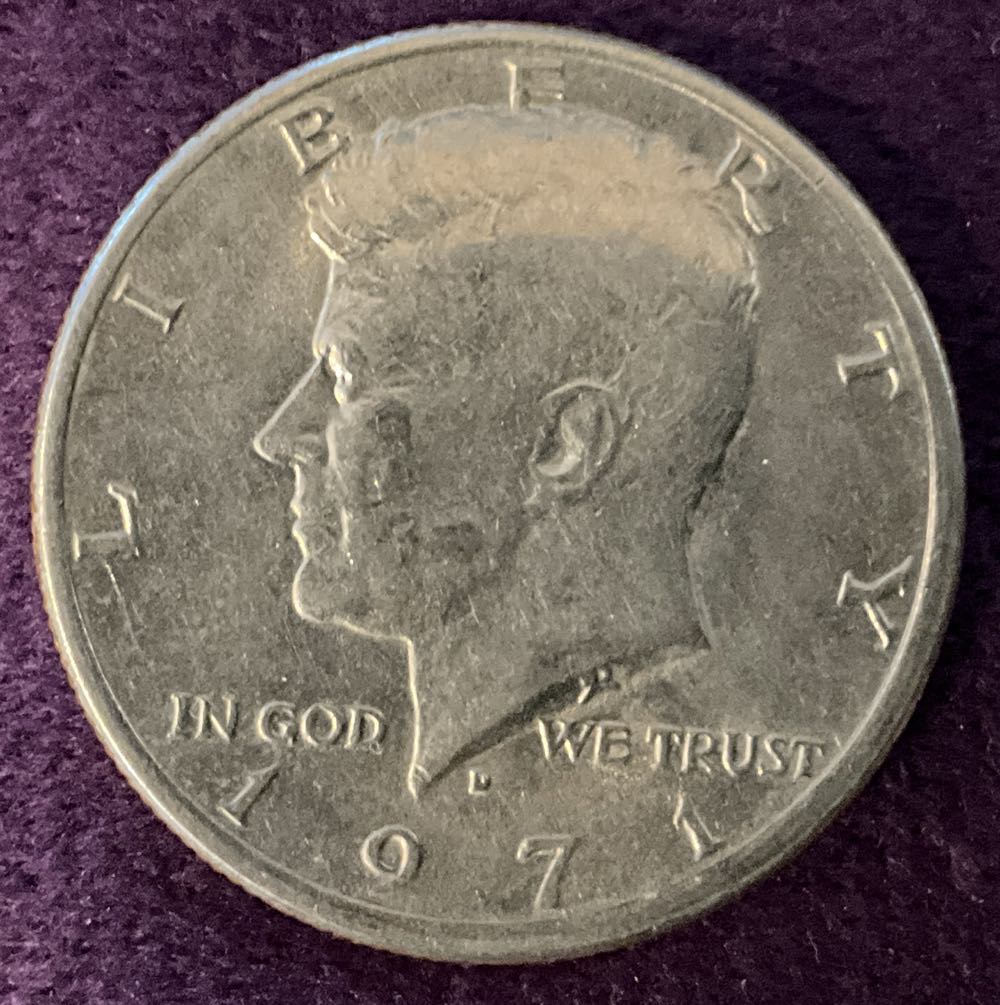 Half Dollar JFK 1971 D 5  coin collectible - Main Image 3