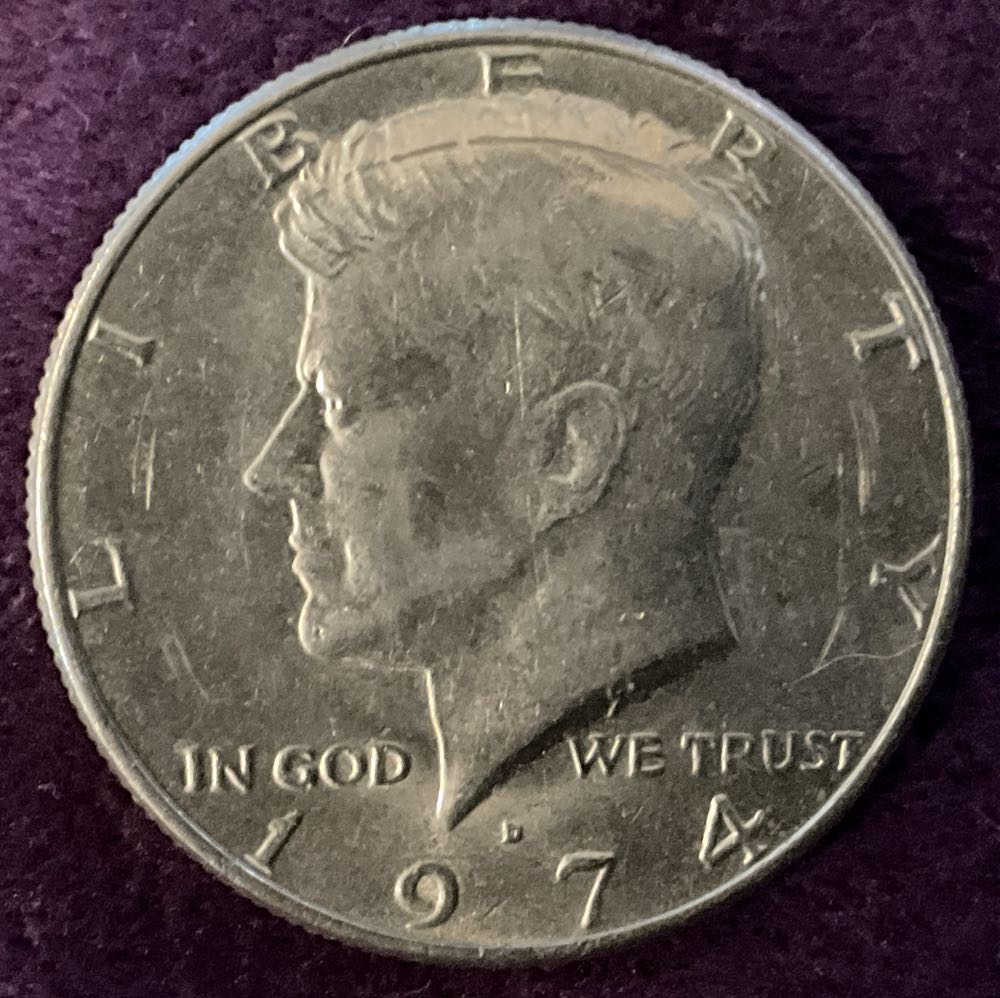 Half Dollar JFK 1974 D 4  coin collectible - Main Image 3
