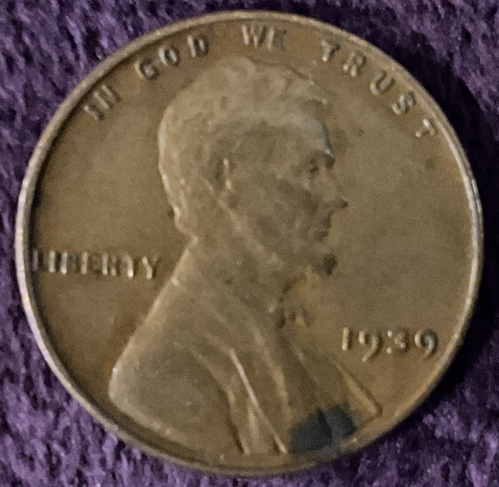 Penny 1939 Lincoln  1  coin collectible - Main Image 3