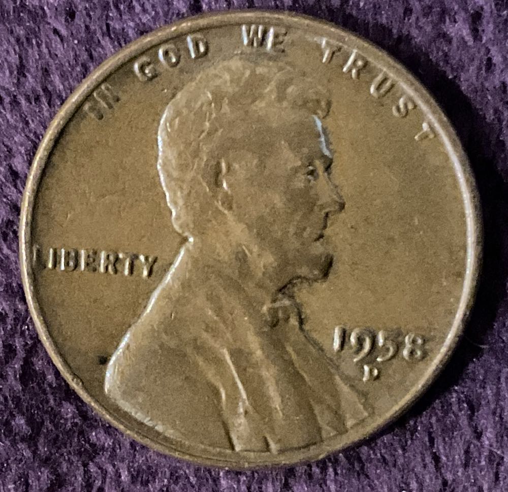 Penny 1958 Lincoln D  coin collectible - Main Image 3