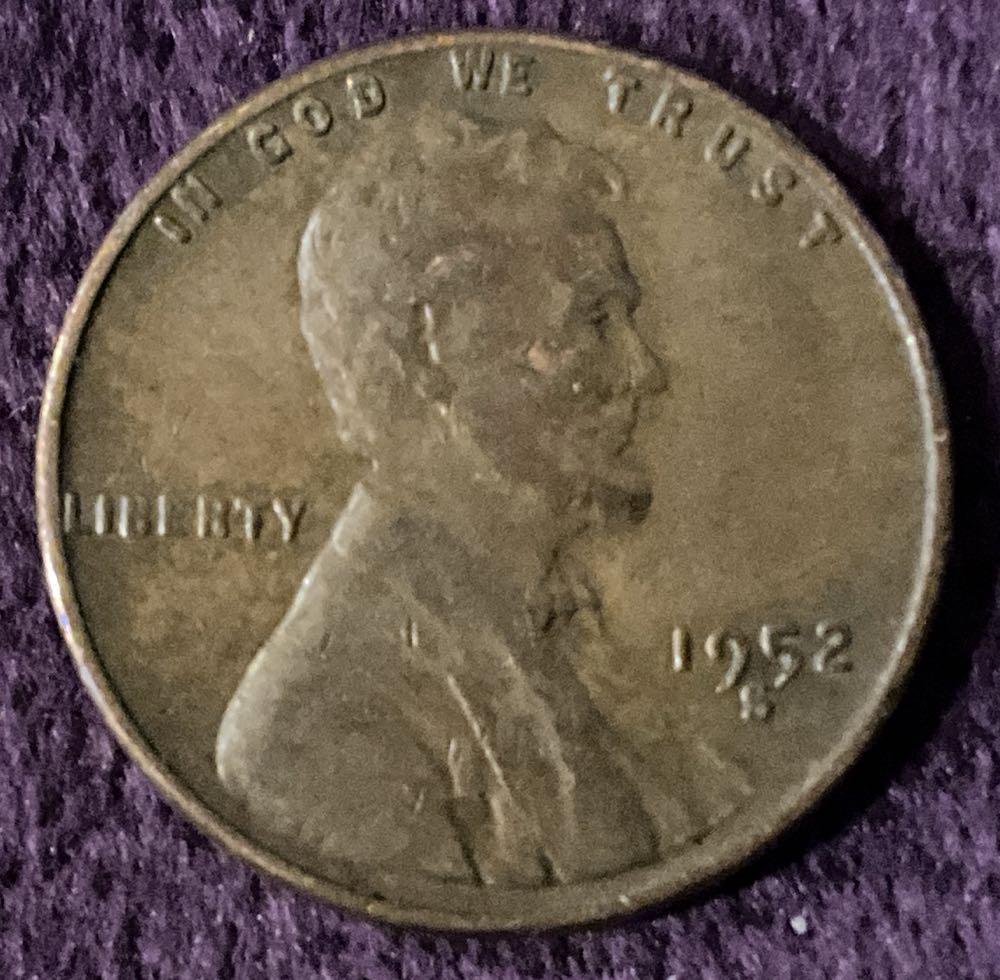 Penny 1952 Lincoln S 8  coin collectible - Main Image 3