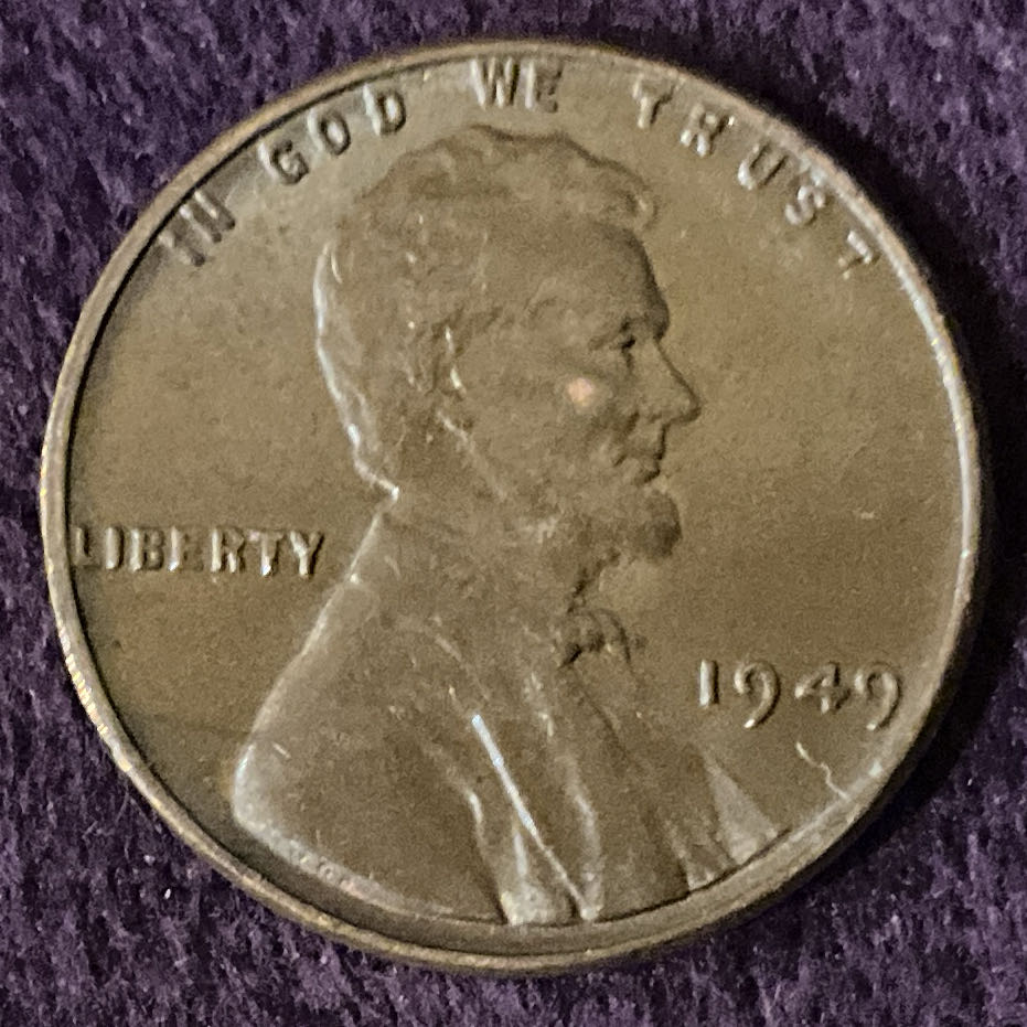 Penny 1949 Lincoln  8  coin collectible - Main Image 3
