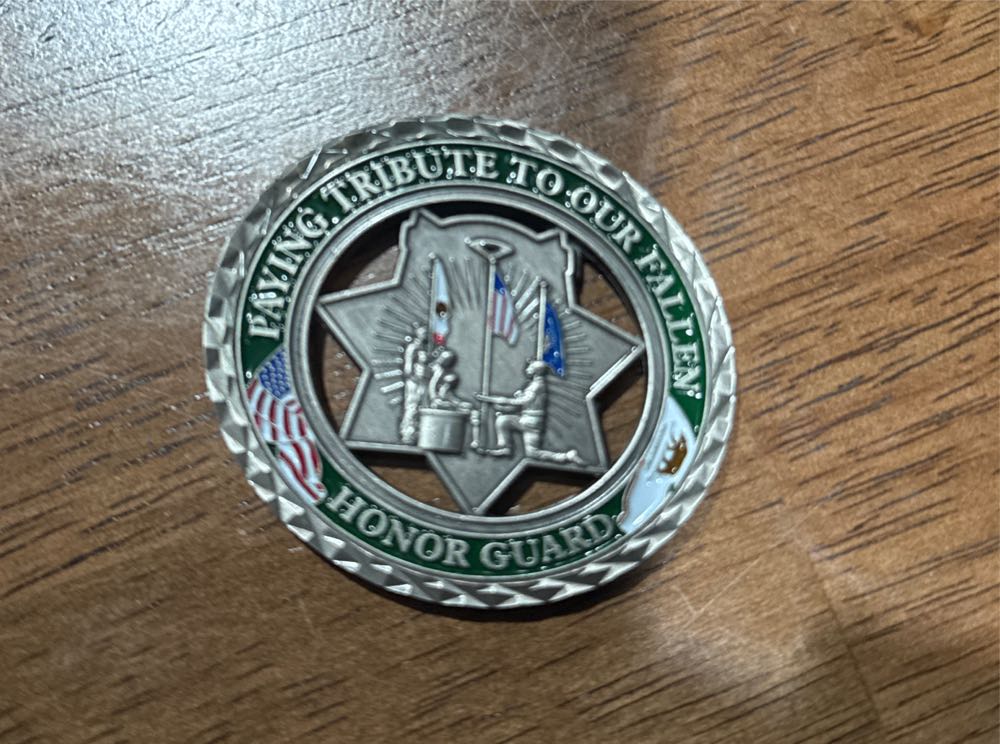 San Diego County Honor Guard  coin collectible - Main Image 2