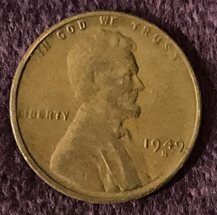 Penny 1949 Lincoln S 1  coin collectible - Main Image 3