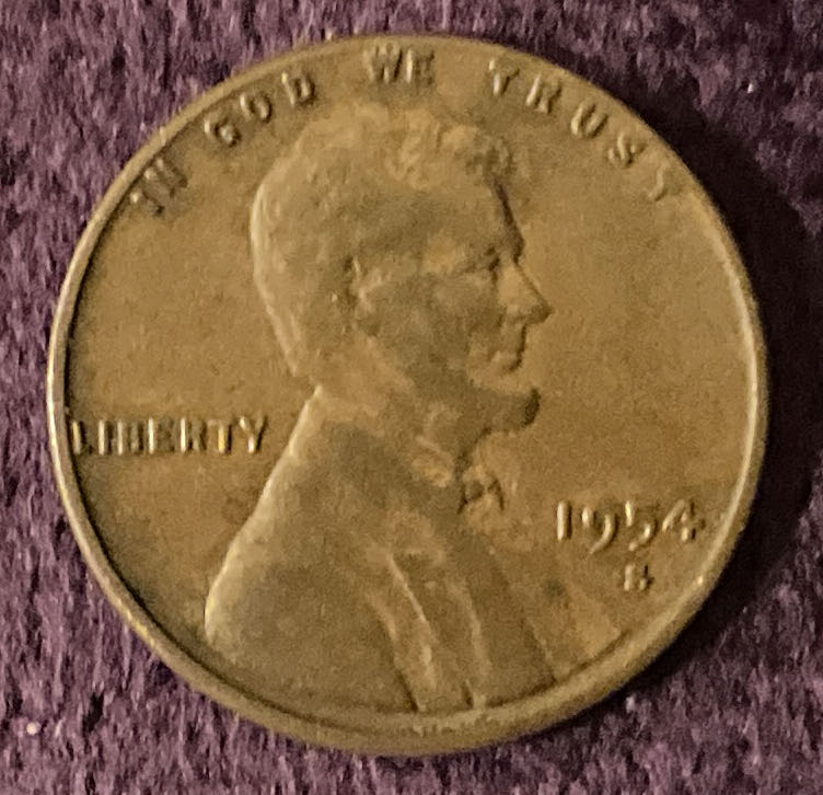 Penny 1954 Lincoln S 1  coin collectible - Main Image 3