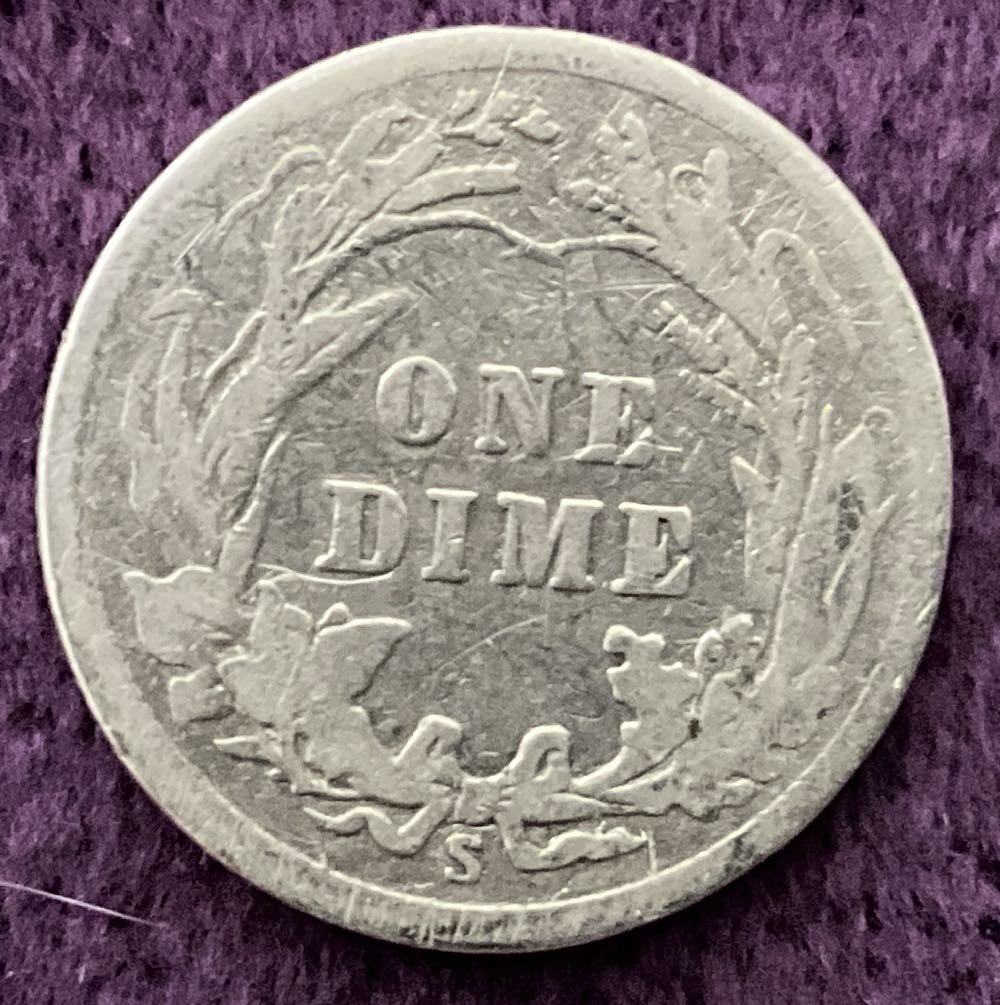Dime 1916 S Barber  coin collectible - Main Image 4