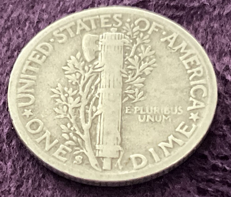 Dime 1942 S Mercury  coin collectible - Main Image 2