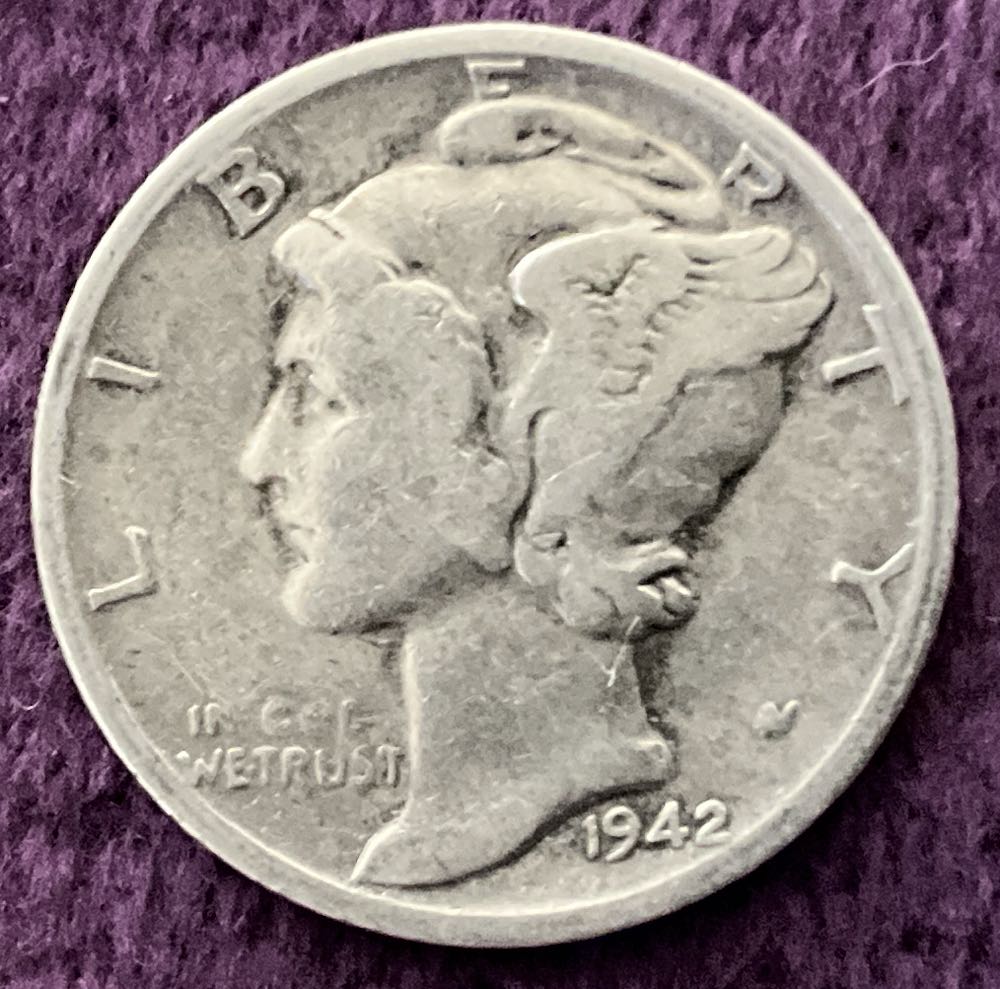 Dime 1942 S Mercury  coin collectible - Main Image 3