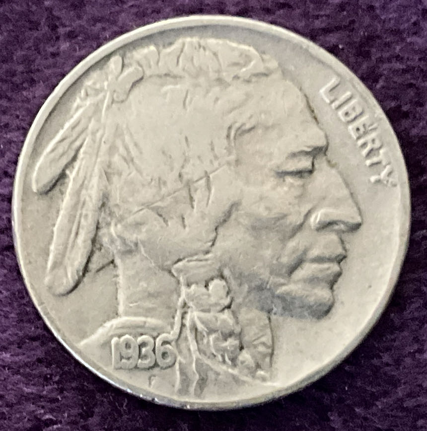 Nickel Indian Head 1936 2  coin collectible - Main Image 3