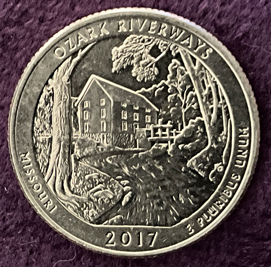 Washington Quarter 2017 D Ozark Riverways  coin collectible - Main Image 4