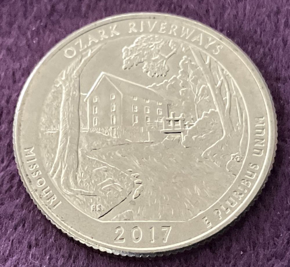 Washington Quarter 2017 D Ozark Riverways  coin collectible - Main Image 2