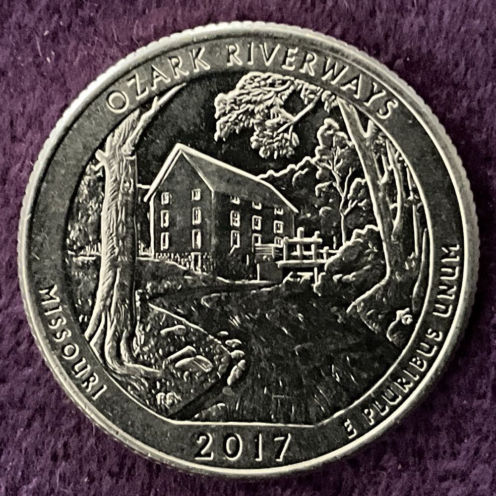 Washington Quarter 2017 D Ozark Riverways  coin collectible - Main Image 4
