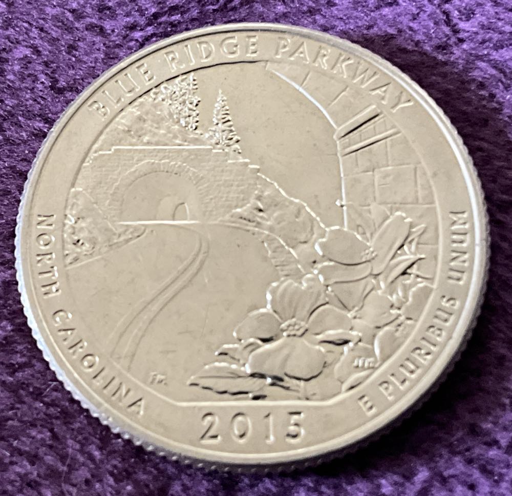 Washington Quarter 2015 D Blue Ridge Parkway  coin collectible - Main Image 2