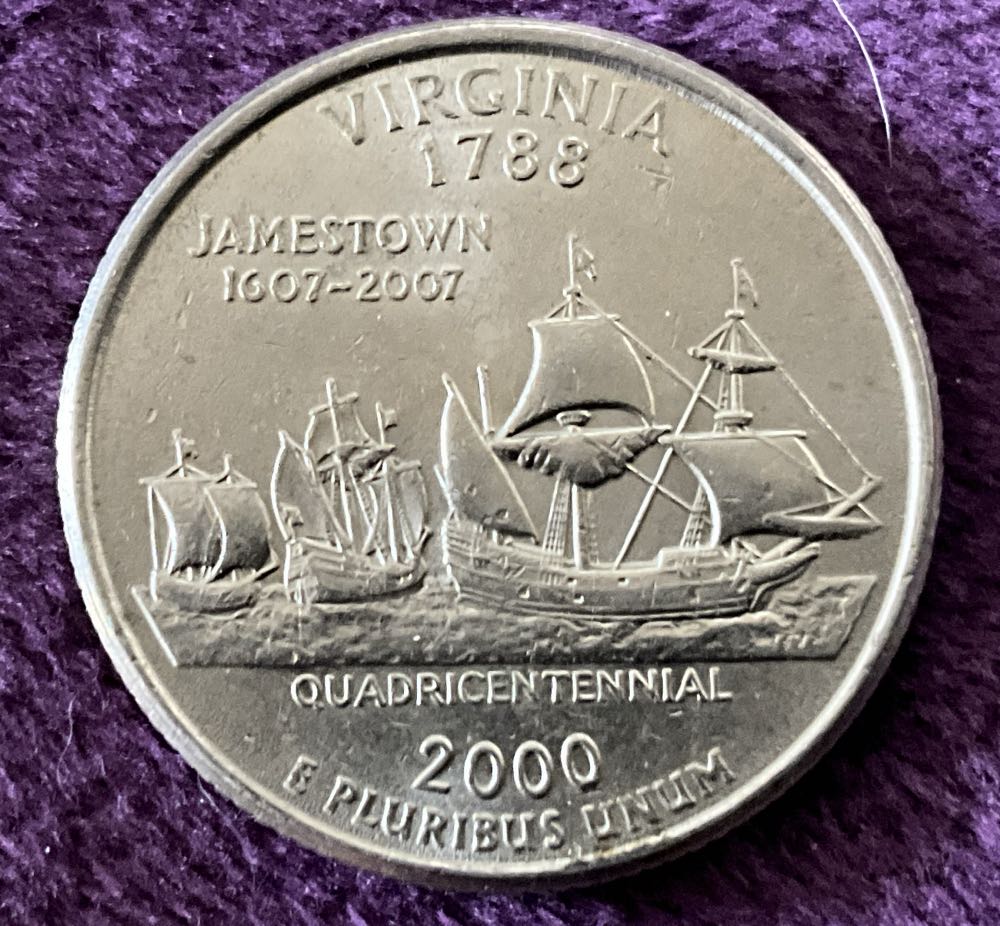 Washington Quarter Virginia 2000 P 1  coin collectible - Main Image 4