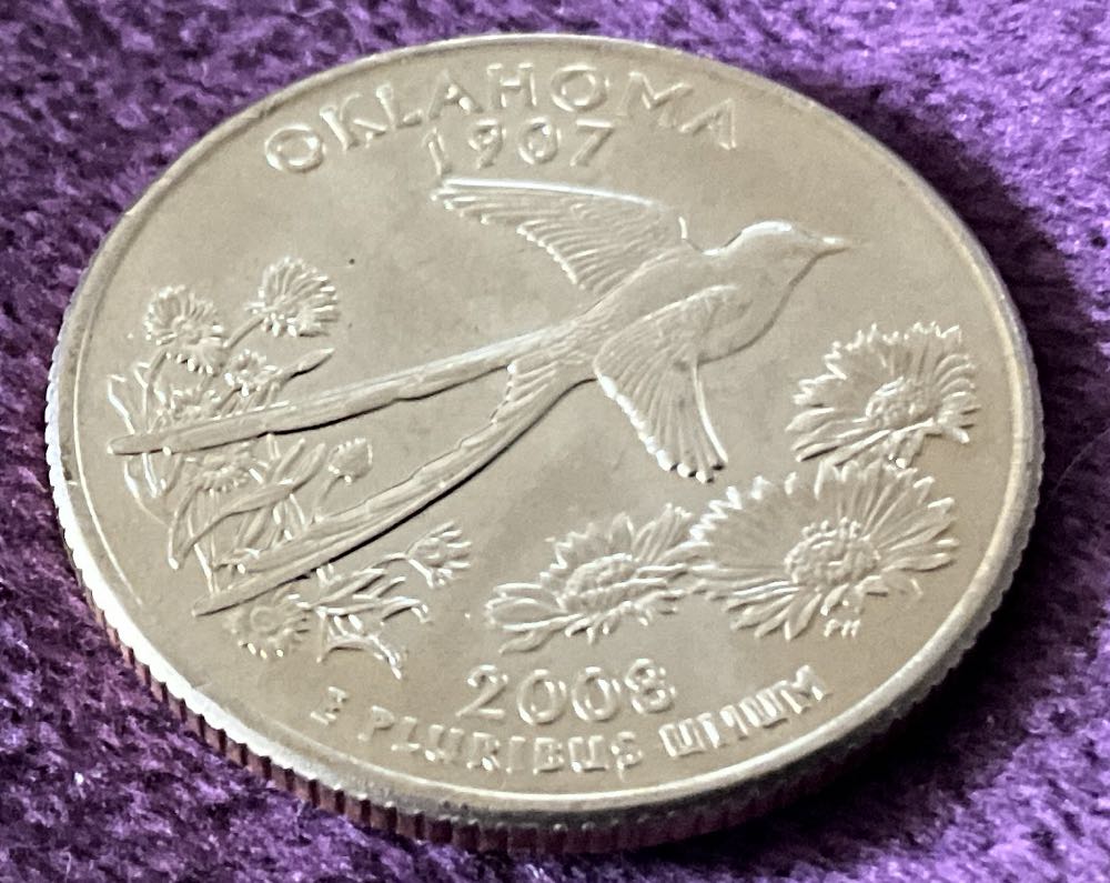 Washington Quarter 2008 D Oklahoma  coin collectible - Main Image 2