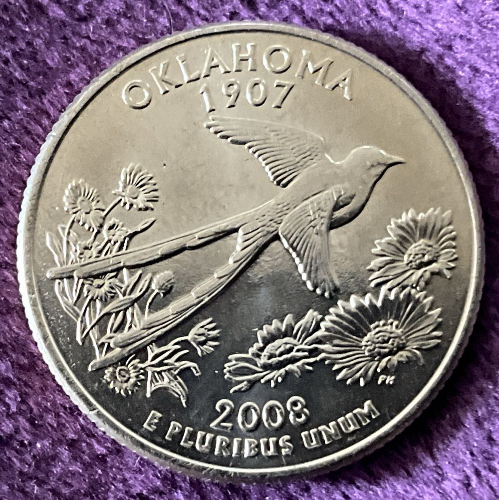 Washington Quarter 2008 D Oklahoma  coin collectible - Main Image 4
