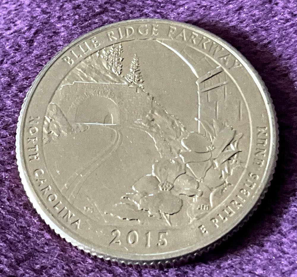 Washington Quarter 2015 D Blue Ridge Parkway  coin collectible - Main Image 2
