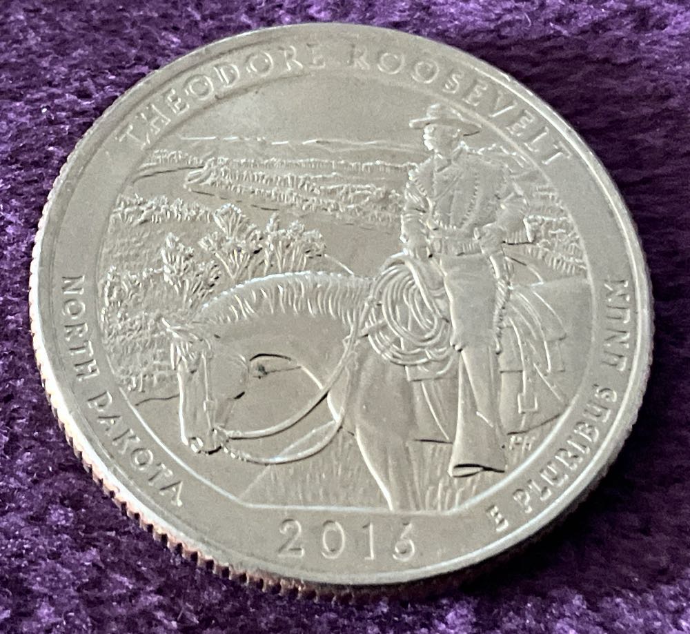 Washington Quarter 2016 D Theodore Roosevelt  coin collectible - Main Image 2