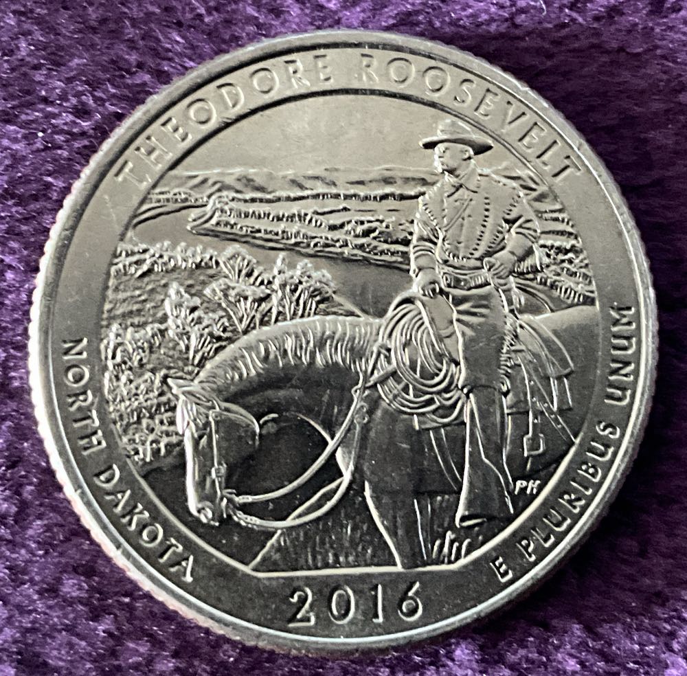 Washington Quarter 2016 D Theodore Roosevelt  coin collectible - Main Image 4