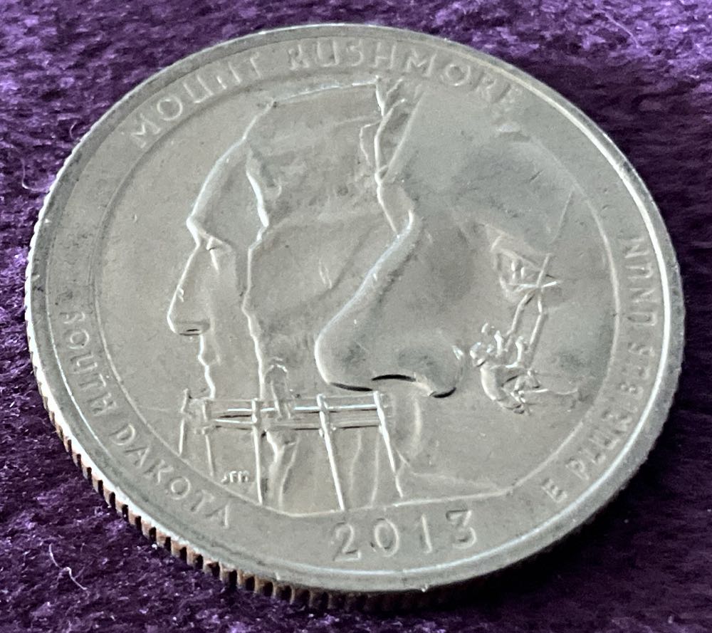 Washington Quarter 2013 D Mount Rushmore  coin collectible - Main Image 2