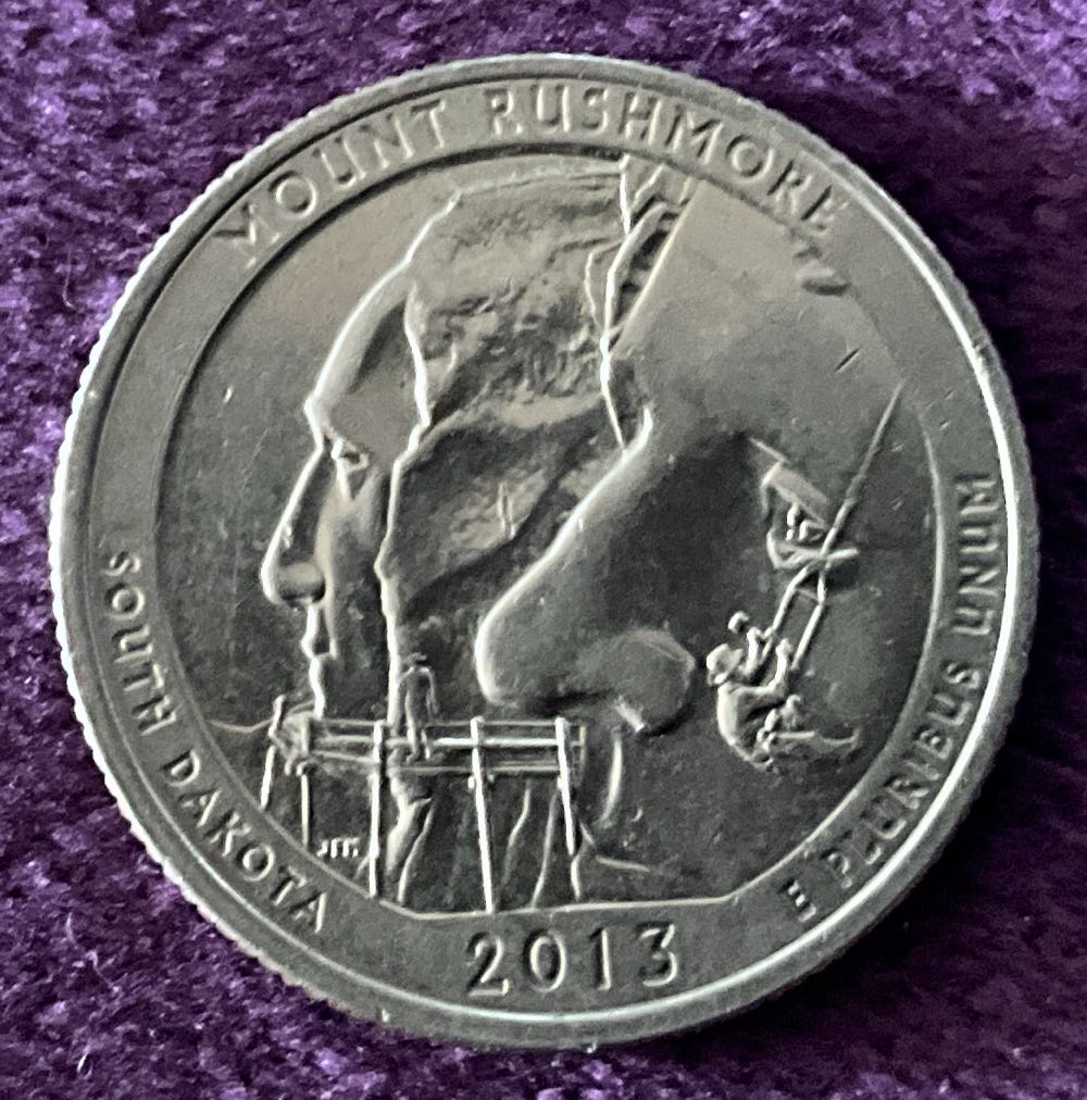 Washington Quarter 2013 D Mount Rushmore  coin collectible - Main Image 4