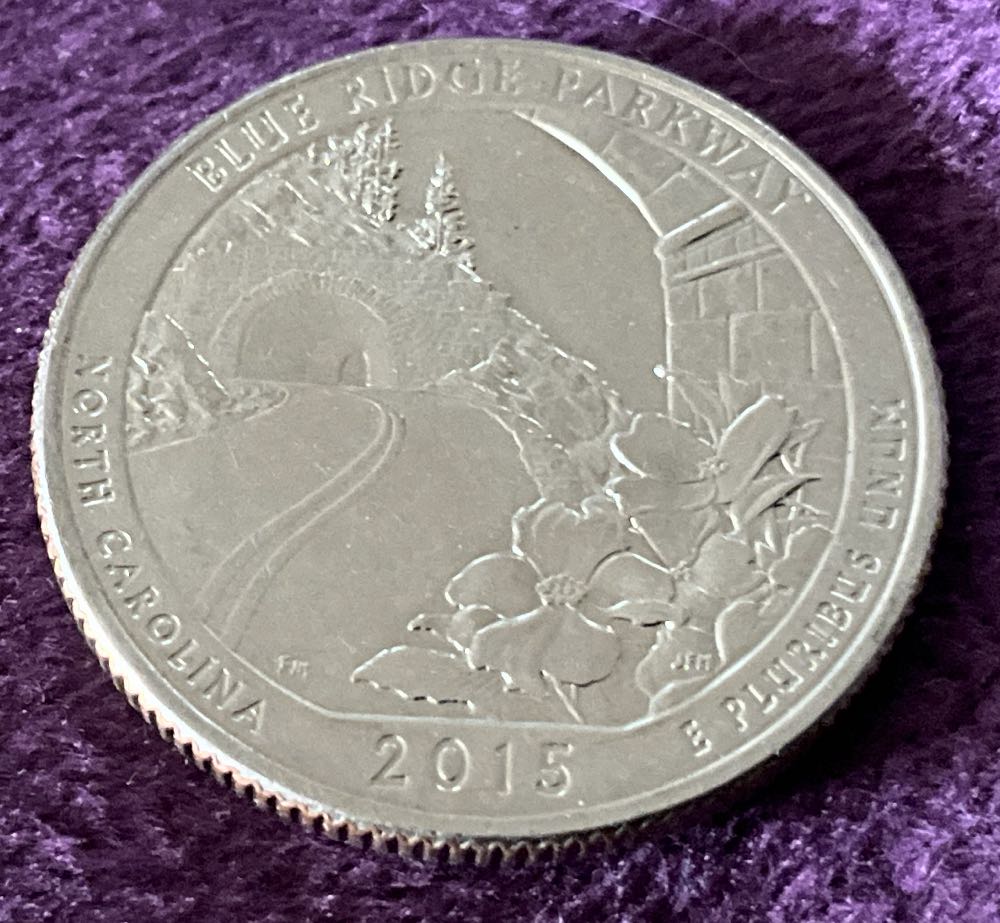 Washington Quarter 2015 D Blue Ridge Parkway  coin collectible - Main Image 2