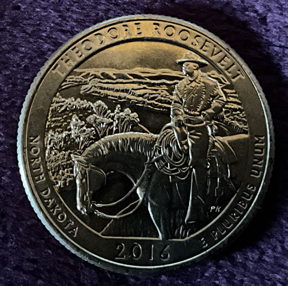Washington Quarter 2016 D Theodore Roosevelt  coin collectible - Main Image 4