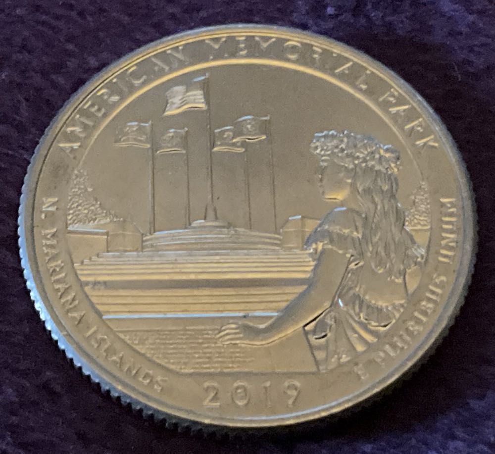 Washington Quarter 2019 D American Memorial Parkway  coin collectible - Main Image 2