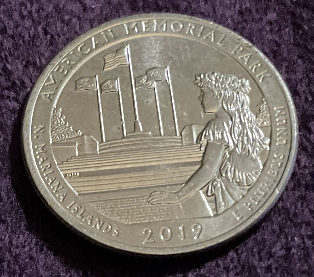 Washington Quarter 2019 D American Memorial Parkway  coin collectible - Main Image 2