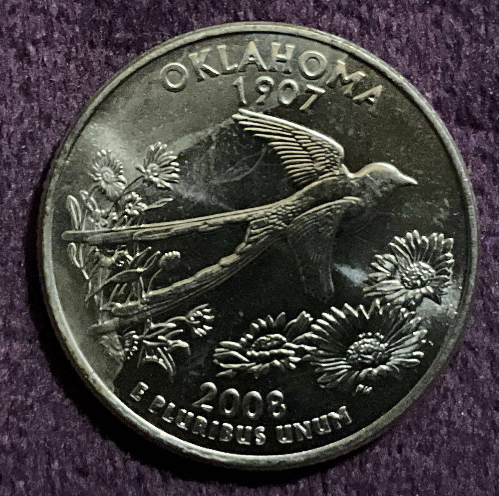 Washington Quarter 2008 D Oklahoma  coin collectible - Main Image 4