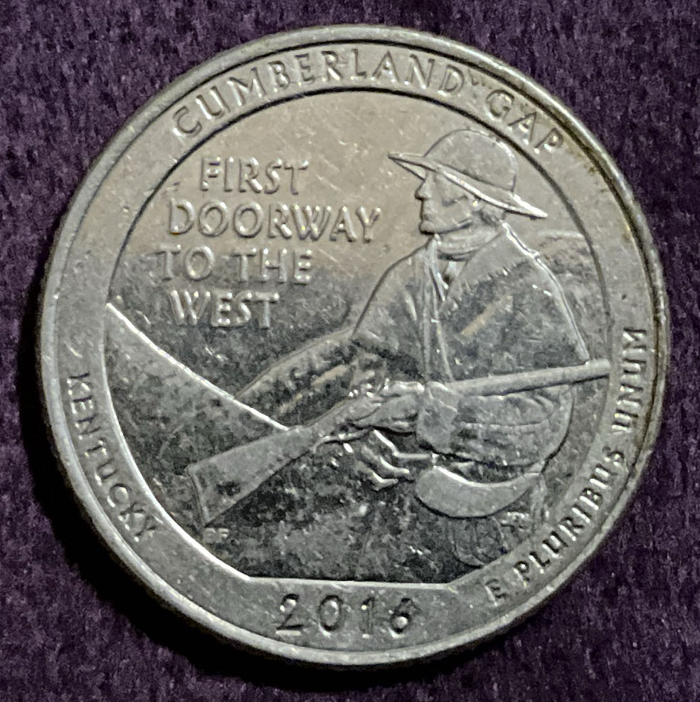 Washington Quarter 2016 D Cumberland Gap  coin collectible - Main Image 4