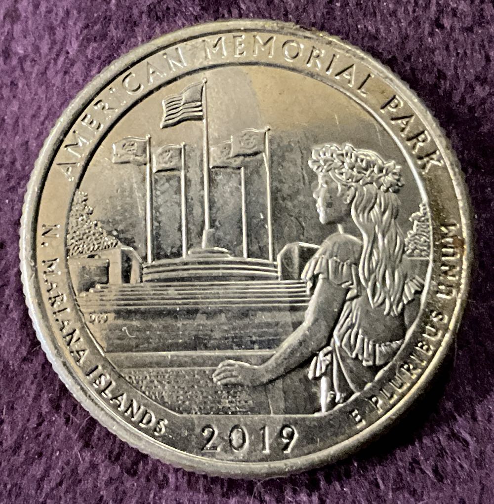 Washington Quarter 2019 D American Memorial Parkway  coin collectible - Main Image 4