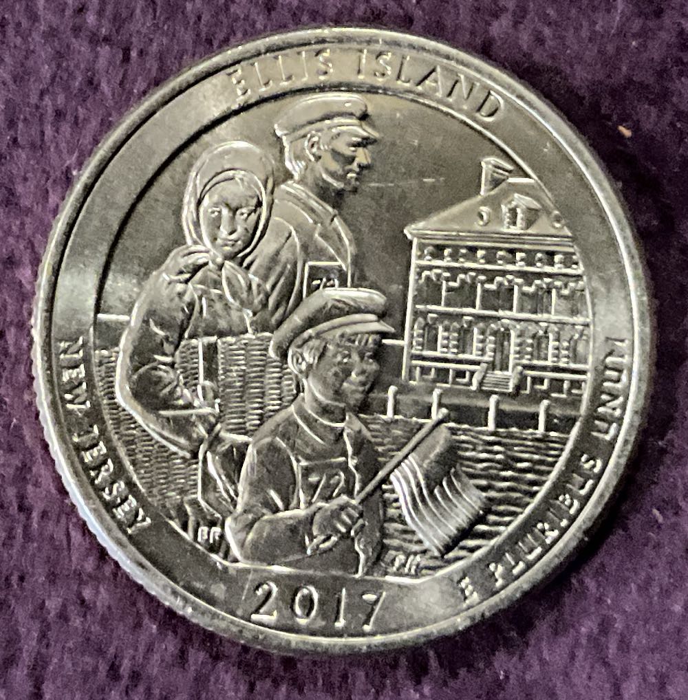 Washington Quarter 2017 D Ellis Island  coin collectible - Main Image 4