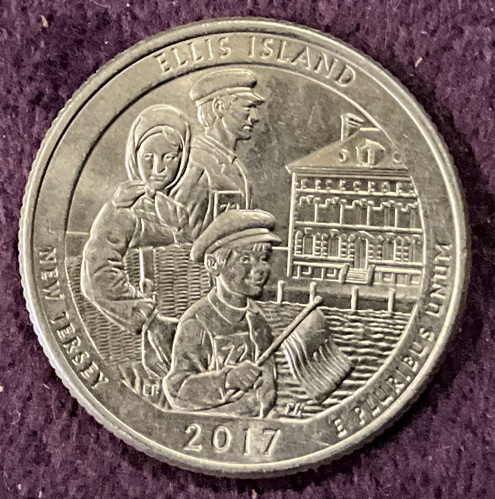 Washington Quarter 2017 D Ellis Island  coin collectible - Main Image 4