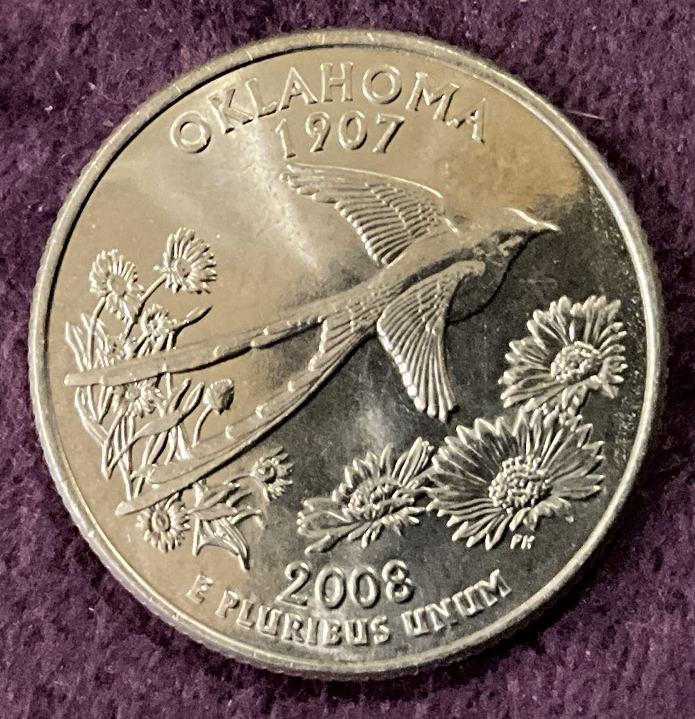 Washington Quarter 2008 D Oklahoma  coin collectible - Main Image 4