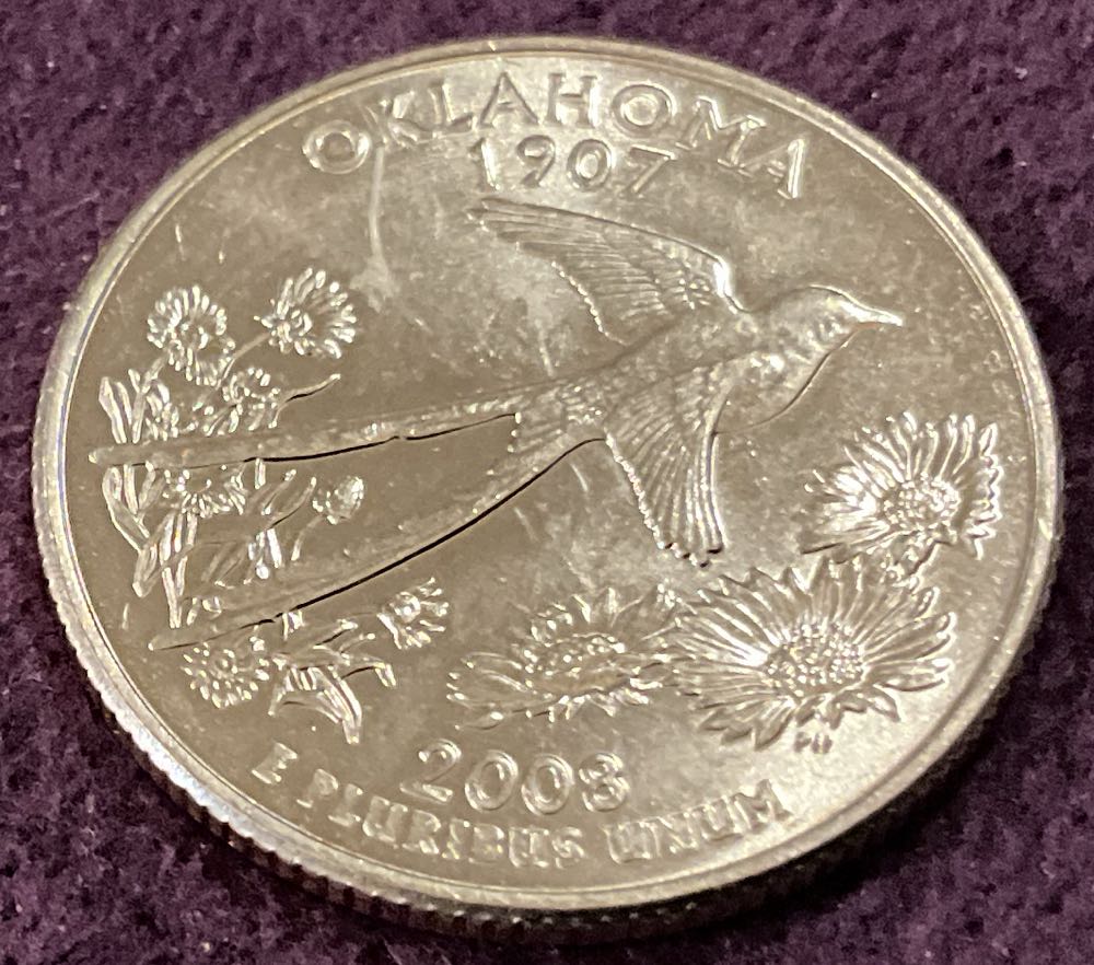 Washington Quarter 2008 D Oklahoma  coin collectible - Main Image 2