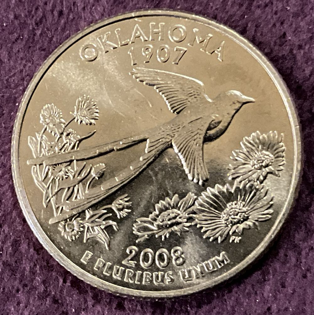 Washington Quarter 2008 D Oklahoma  coin collectible - Main Image 4
