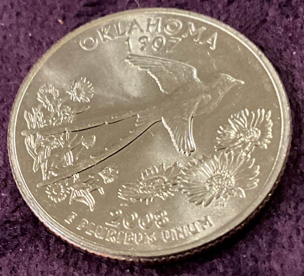 Washington Quarter 2008 D Oklahoma  coin collectible - Main Image 2