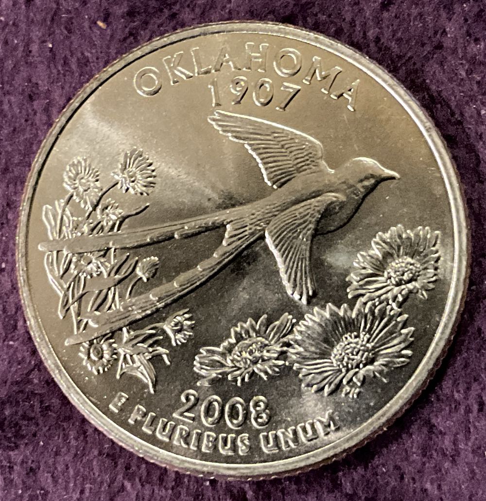 Washington Quarter 2008 D Oklahoma  coin collectible - Main Image 4