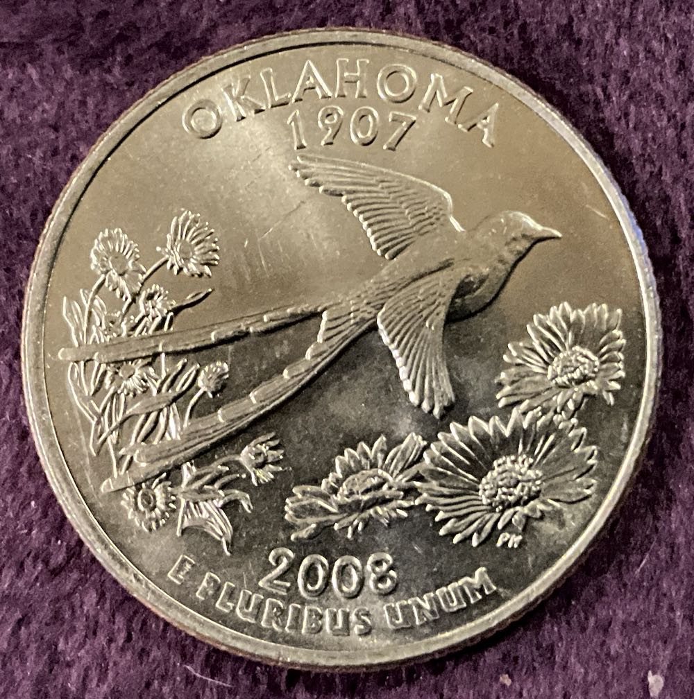 Washington Quarter 2008 D Oklahoma  coin collectible - Main Image 4