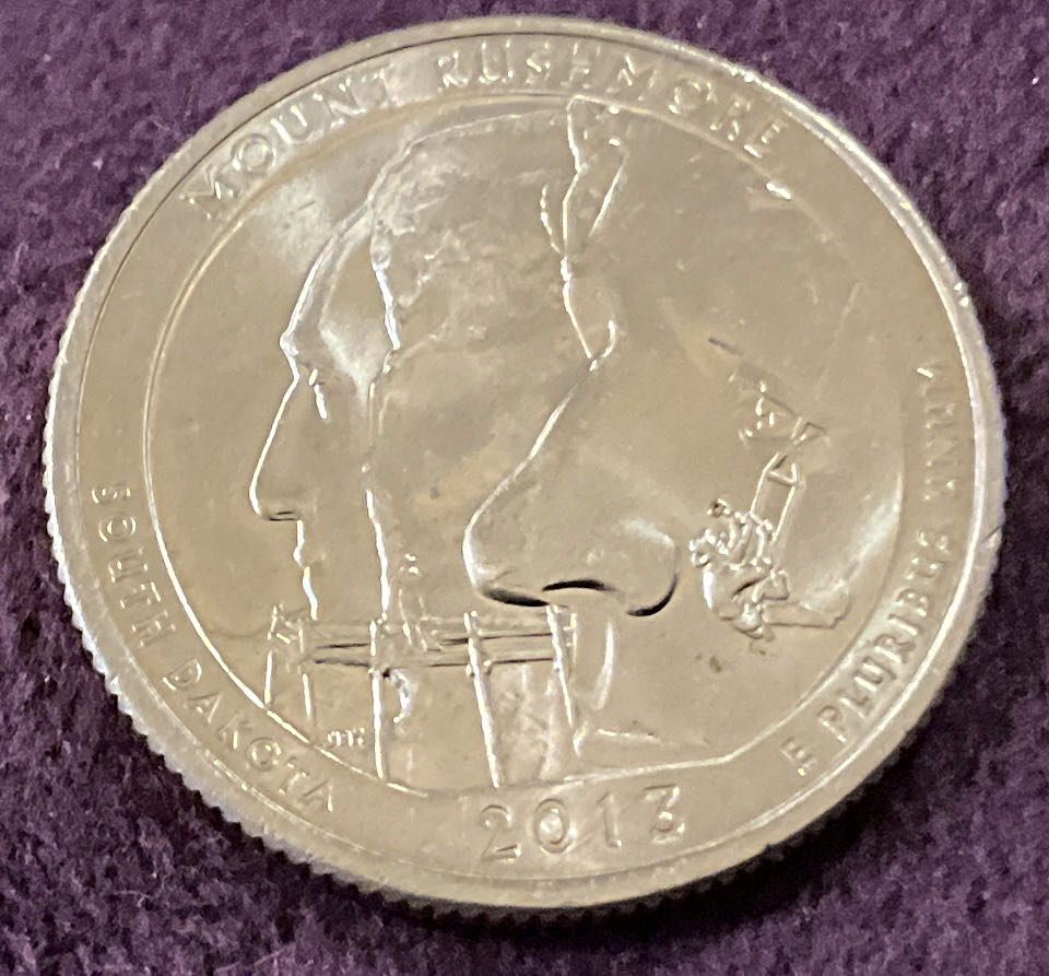 Washington Quarter 2013 D Mount Rushmore  coin collectible - Main Image 2
