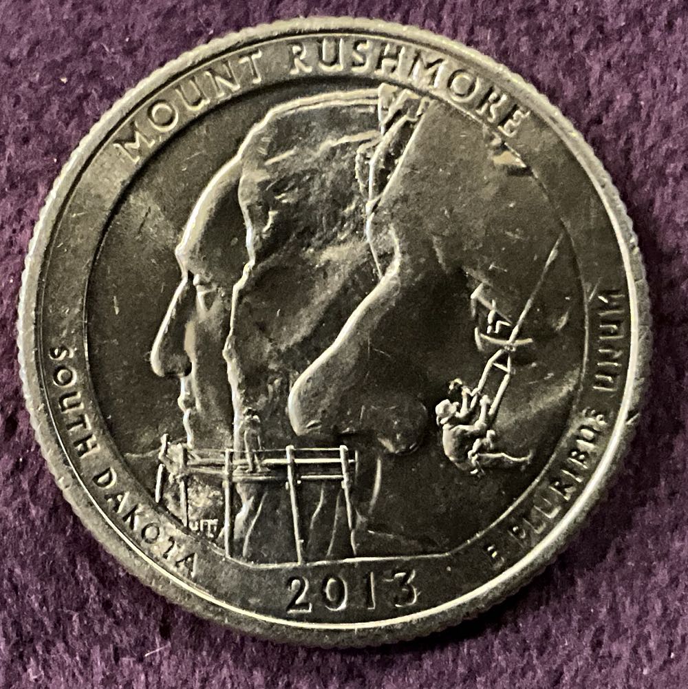 Washington Quarter 2013 D Mount Rushmore  coin collectible - Main Image 4