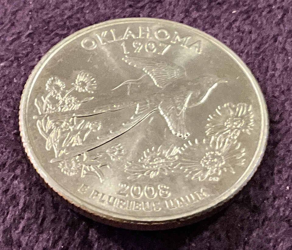 Washington Quarter 2008 D Oklahoma  coin collectible - Main Image 4
