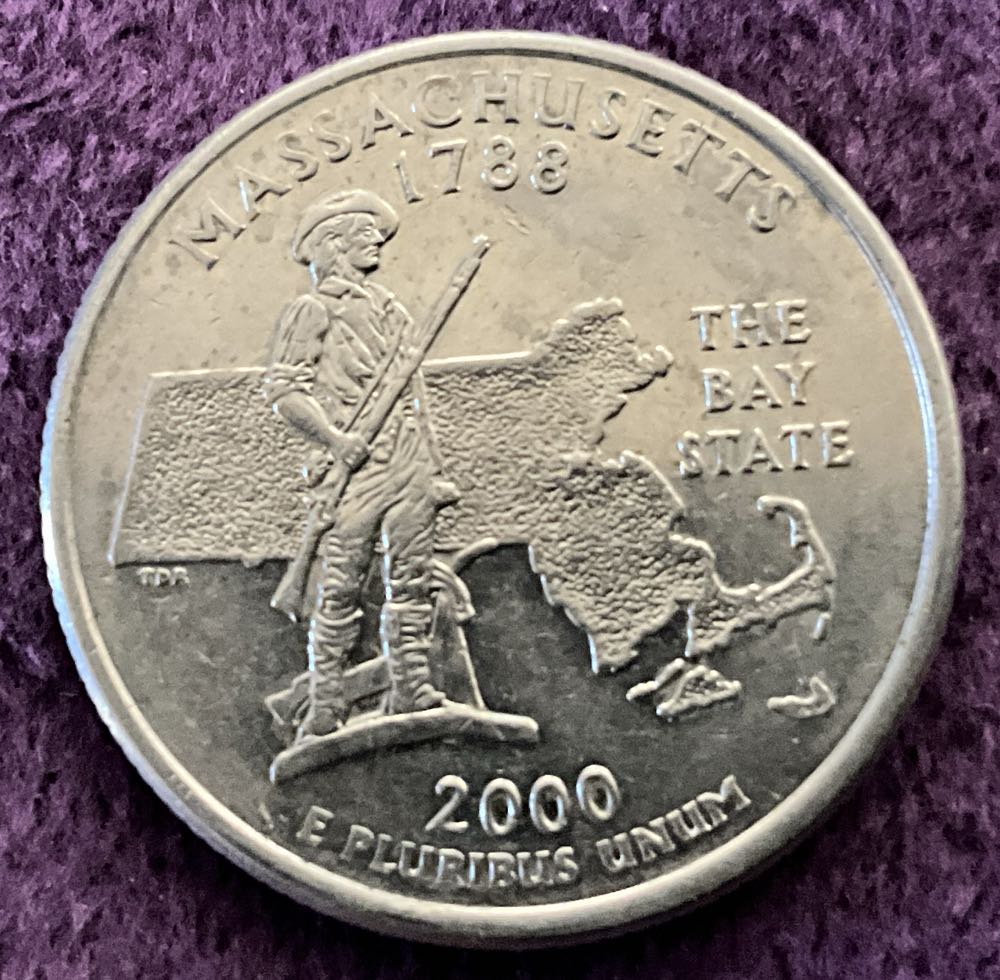 Washington Quarter Massachusetts 2000 D 2  coin collectible - Main Image 4