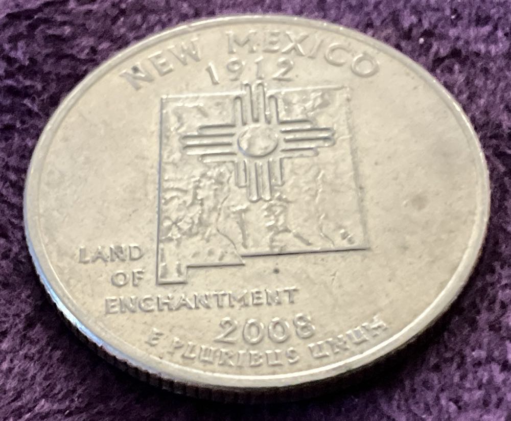 Washington Quarter 2008 D New Mexico  coin collectible - Main Image 4